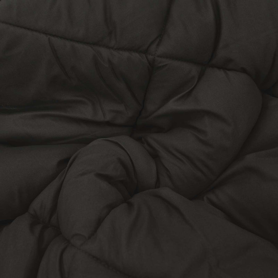 Winter Dekbed Zwart en Taupe 220 x 200 cm Microfiber