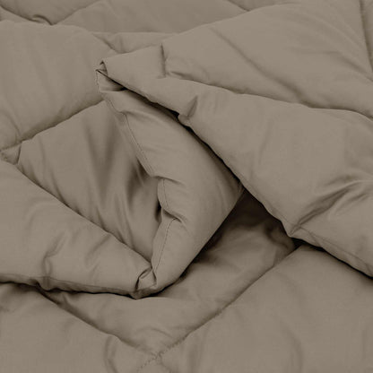Winter Dekbed Lichtgrijs 200 x 155 cm Microfiber