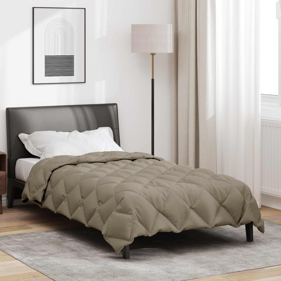 Winter Dekbed Lichtgrijs 200 x 155 cm Microfiber