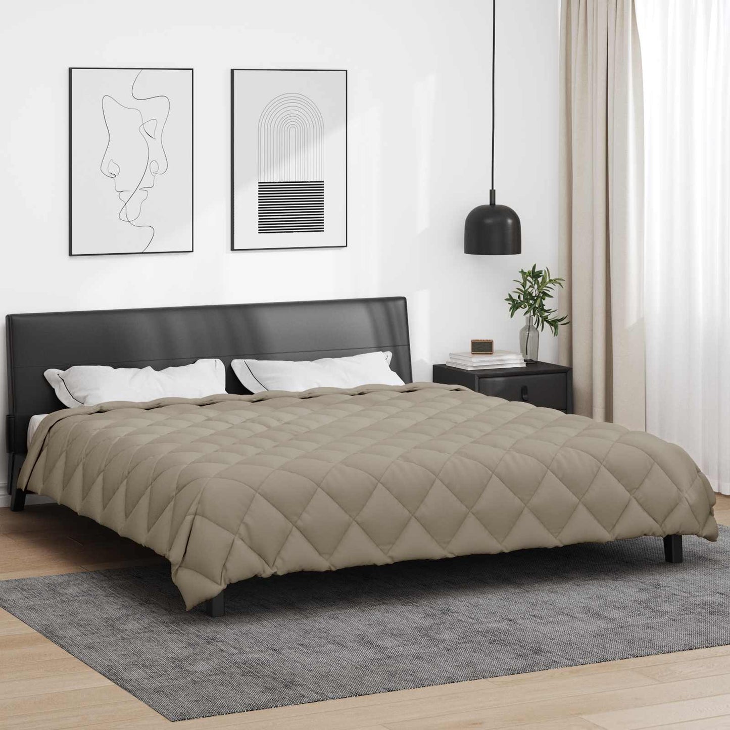Winter Dekbed Lichtgrijs 240 x 200 cm Microfiber