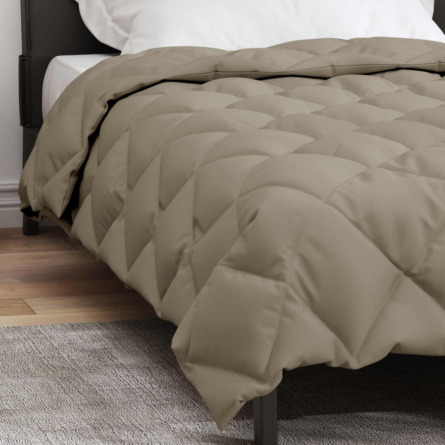Winter Dekbed Lichtgrijs 220 x 140 cm Microfiber