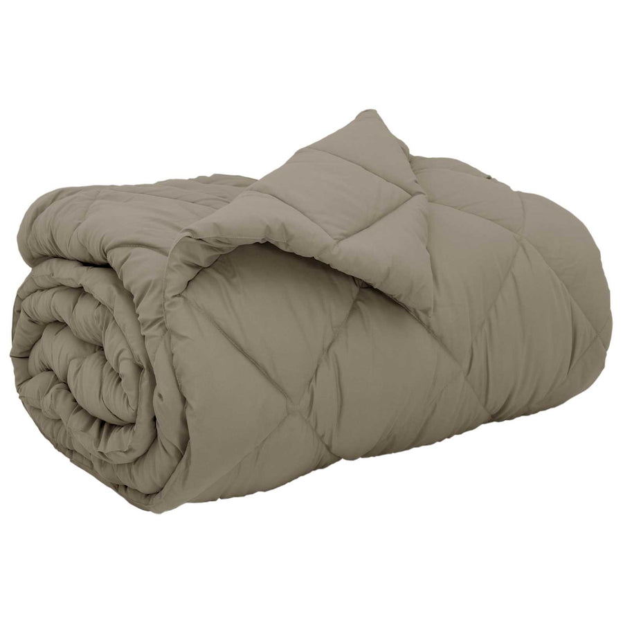Winter Dekbed Lichtgrijs 220 x 140 cm Microfiber
