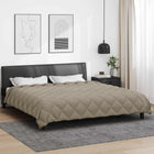 Dekbed 220x200 cm microfiber lichtgrijs