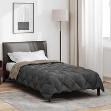 Winter Dekbed Lichtgrijs en Antraciet 200 x 155 cm Microfiber