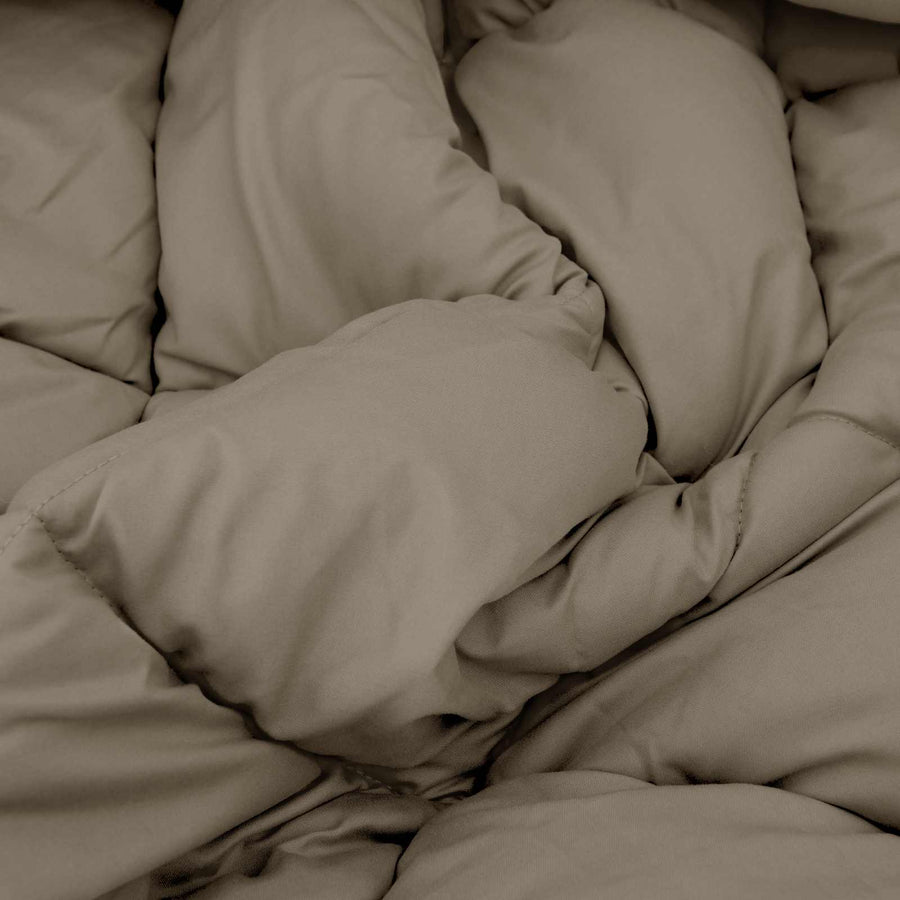Winter Dekbed Lichtgrijs en Antraciet 220 x 135 cm Microfiber