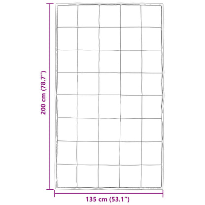 Zomer Dekbed Goud 200 x 135 cm Satijn en Microfiber