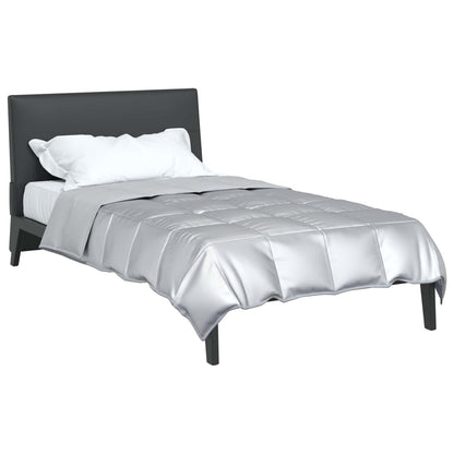 Zomer Dekbed Zilver 200 x 155 cm Satijn en Microfiber