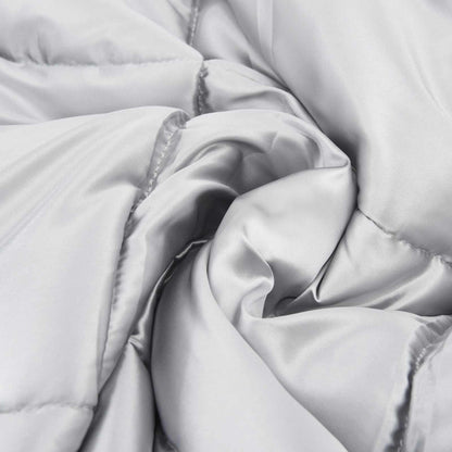 Zomer Dekbed Zilver 240 x 200 cm Satijn en Microfiber