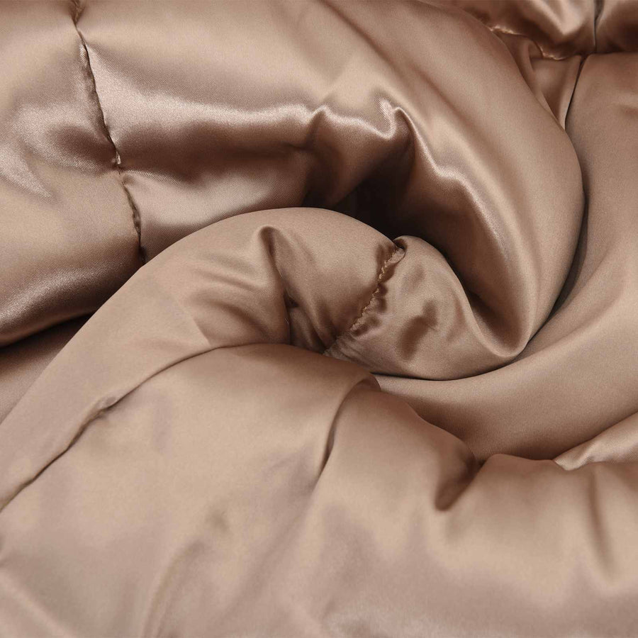 Vol jaar dekbed Goud 200 x 200 cm Satijn en Microfiber