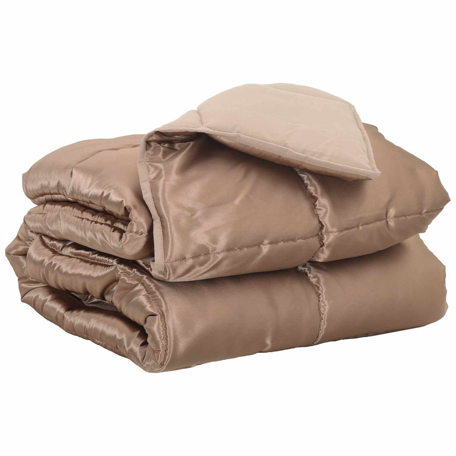 Vol jaar dekbed Goud 220 x 140 cm Satijn en Microfiber