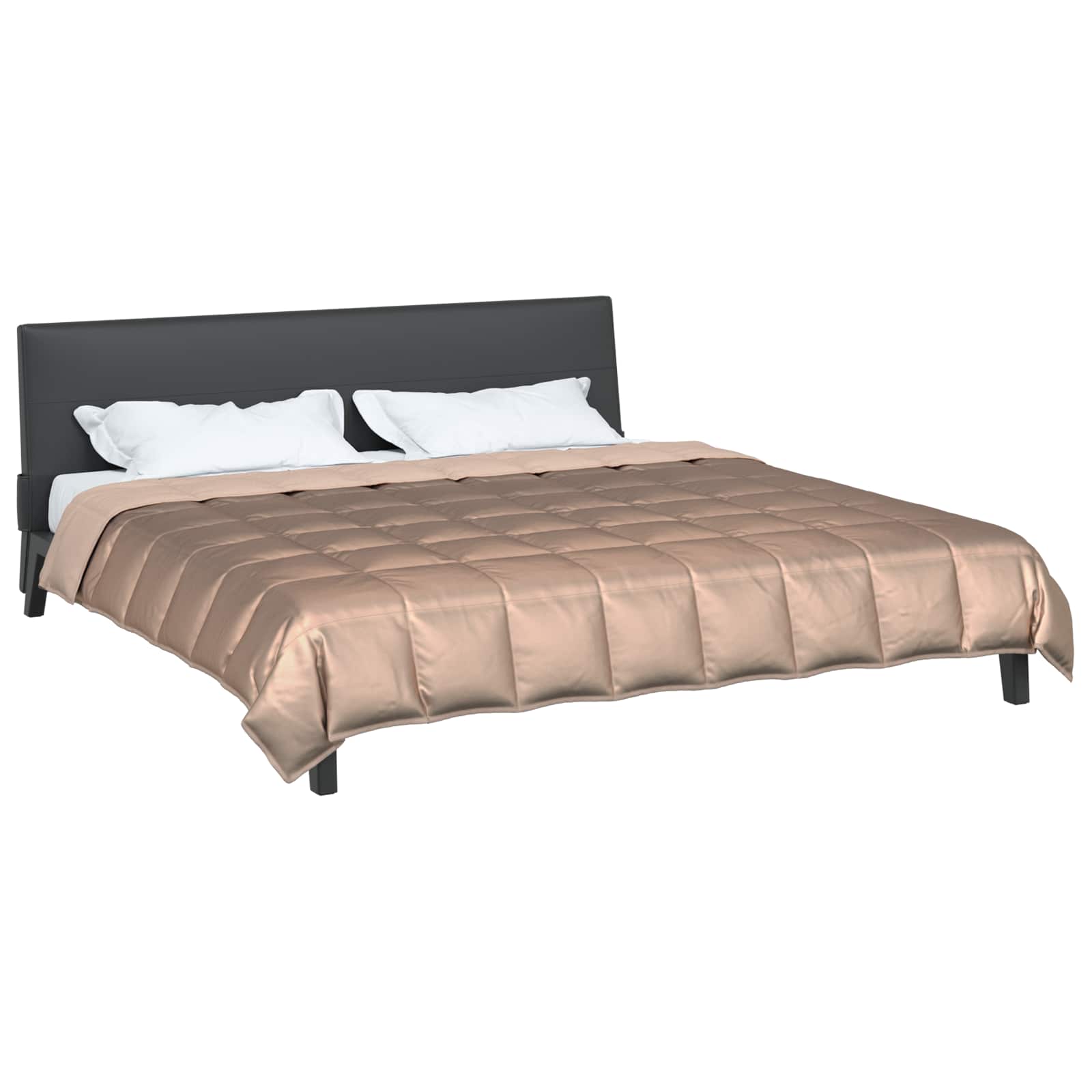 Vol jaar dekbed Goud 220 x 200 cm Satijn en Microfiber