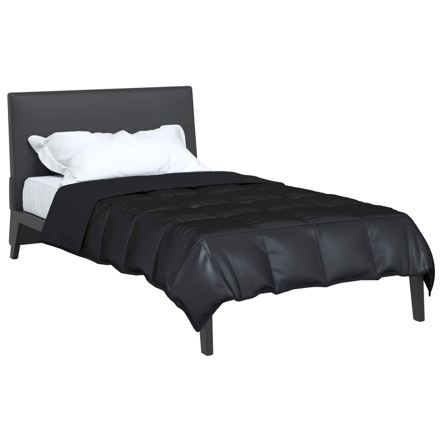 Vol jaar dekbed Zwart 220 x 155 cm Satijn en Microfiber