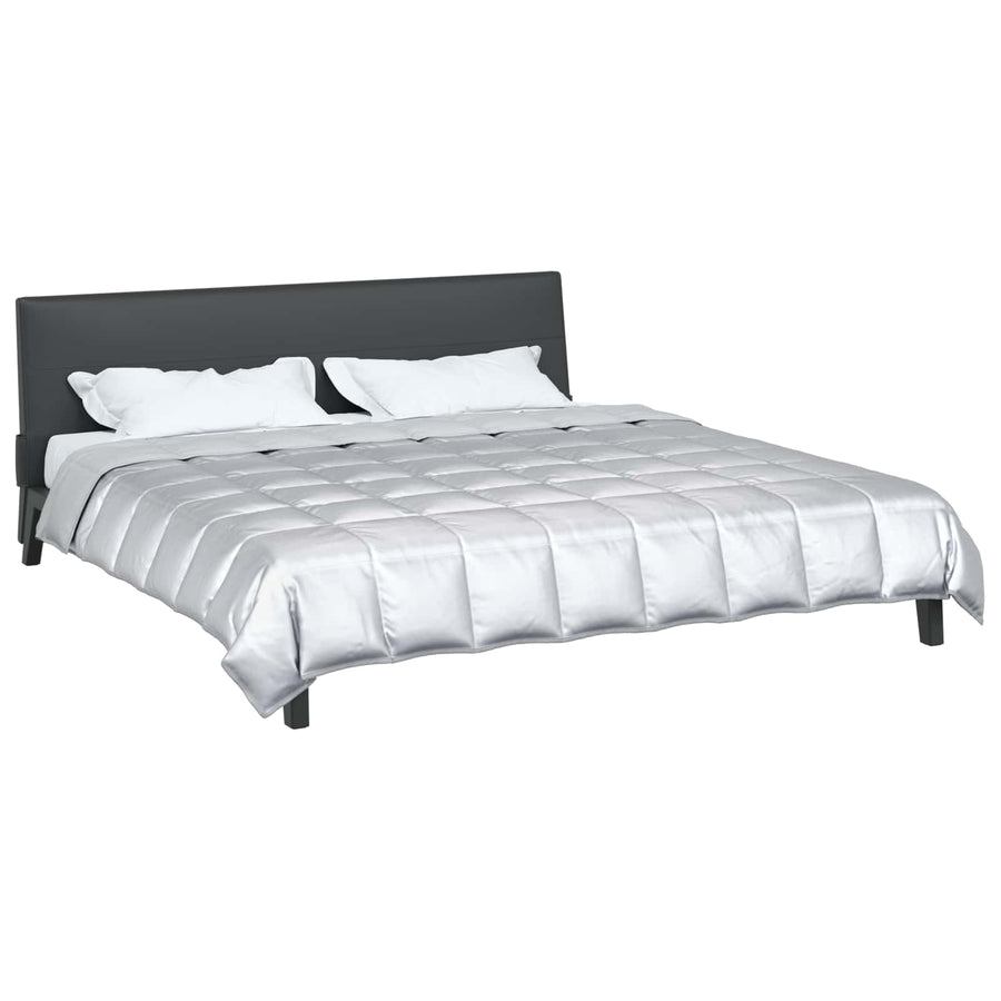 Vol jaar dekbed Zilver 220 x 200 cm Satijn en Microfiber