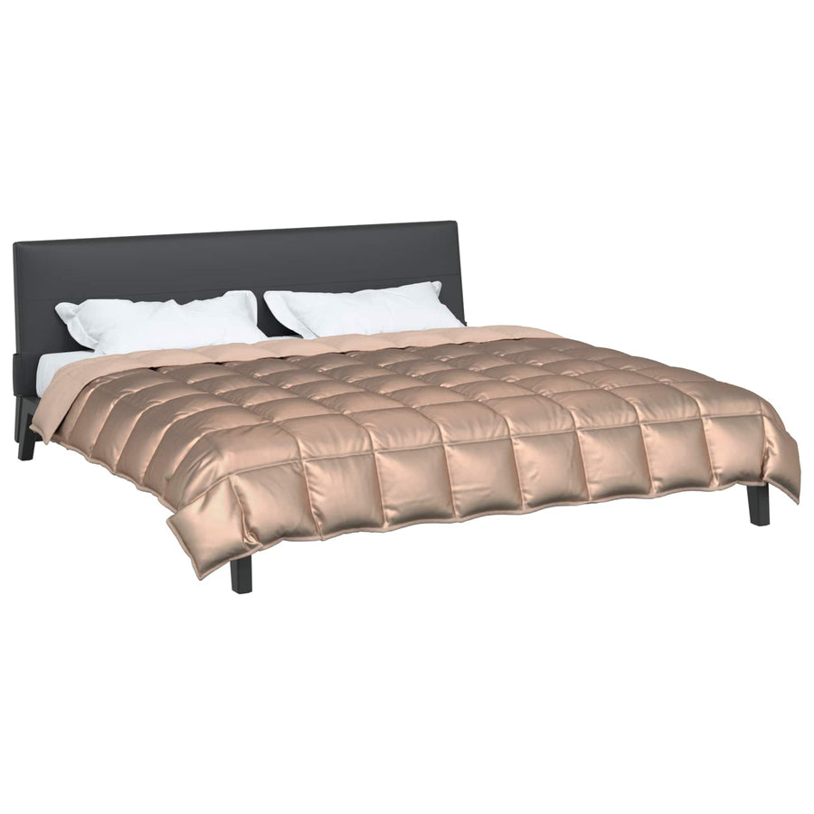 Winter Dekbed Goud 220 x 200 cm Satijn en Microfiber