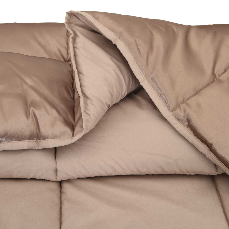 Winter Dekbed Goud 220 x 240 cm Satijn en Microfiber