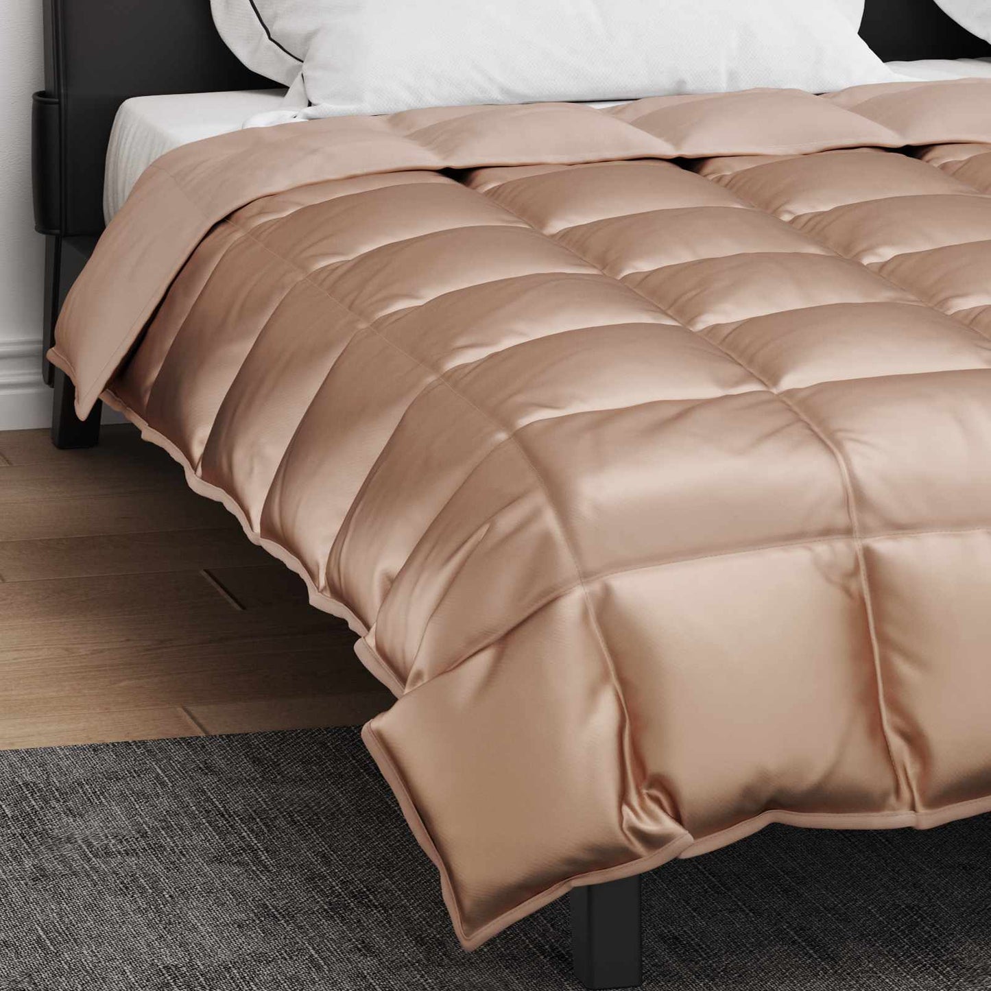 Winter Dekbed Goud 220 x 240 cm Satijn en Microfiber