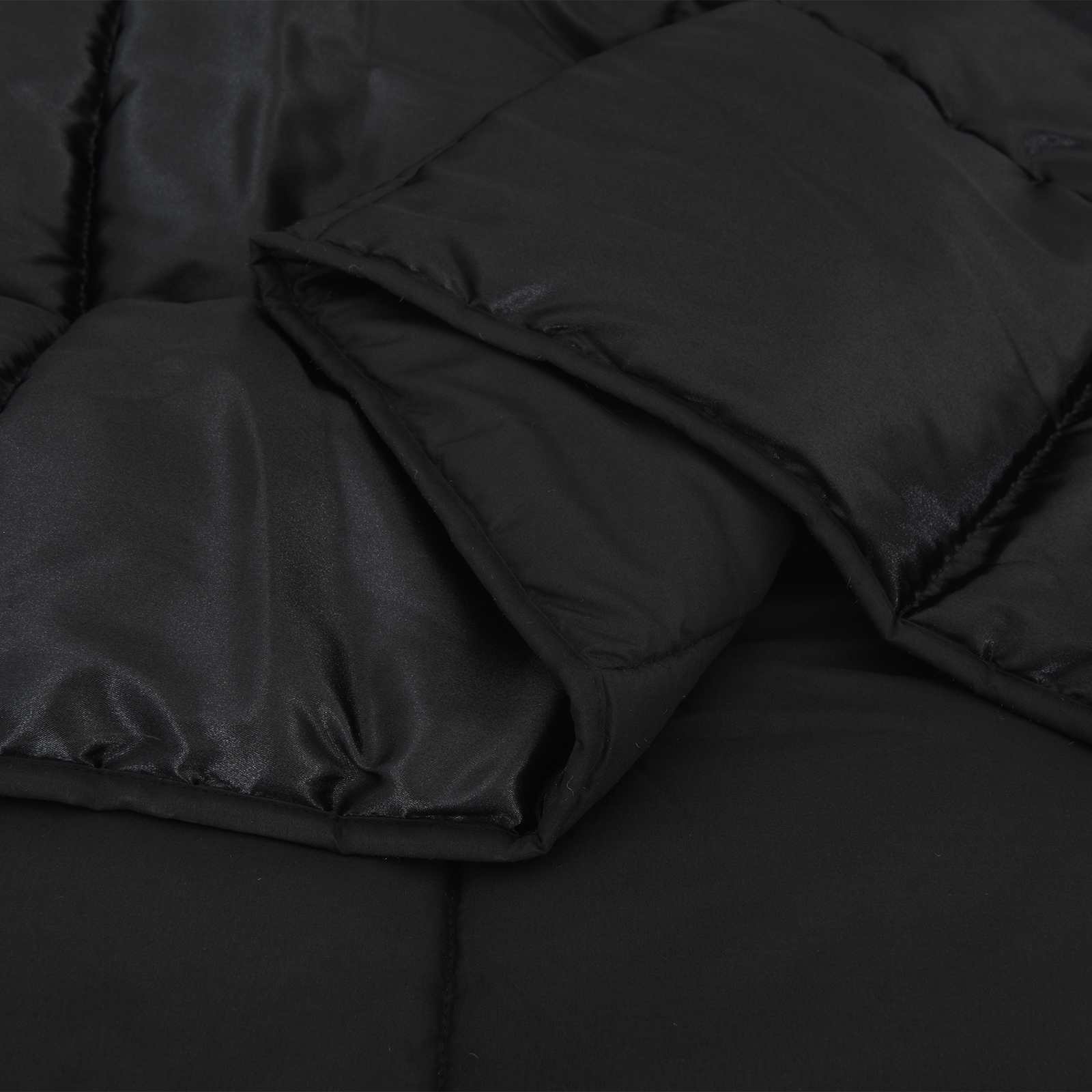 Winter Dekbed Zwart 200 x 140 cm Satijn en Microfiber