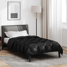 Winter Dekbed Zwart 200 x 140 cm Satijn en Microfiber