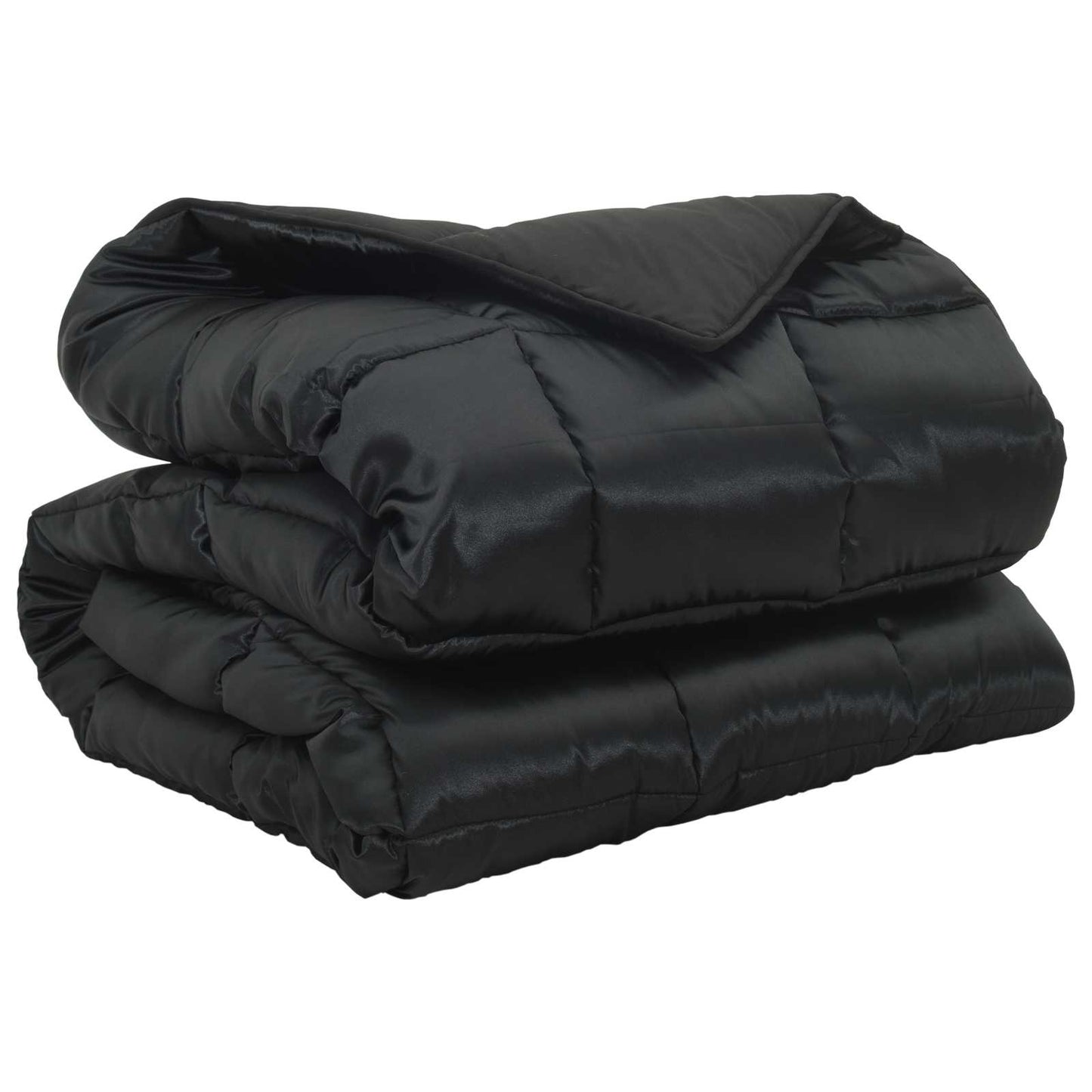 Winter Dekbed Zwart 200 x 140 cm Satijn en Microfiber