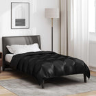 Dekbed 200x155 cm zwart satijn microfiber