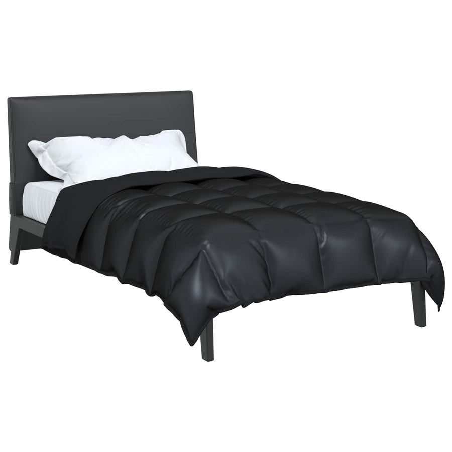 Winter Dekbed Zwart 200 x 155 cm Satijn en Microfiber