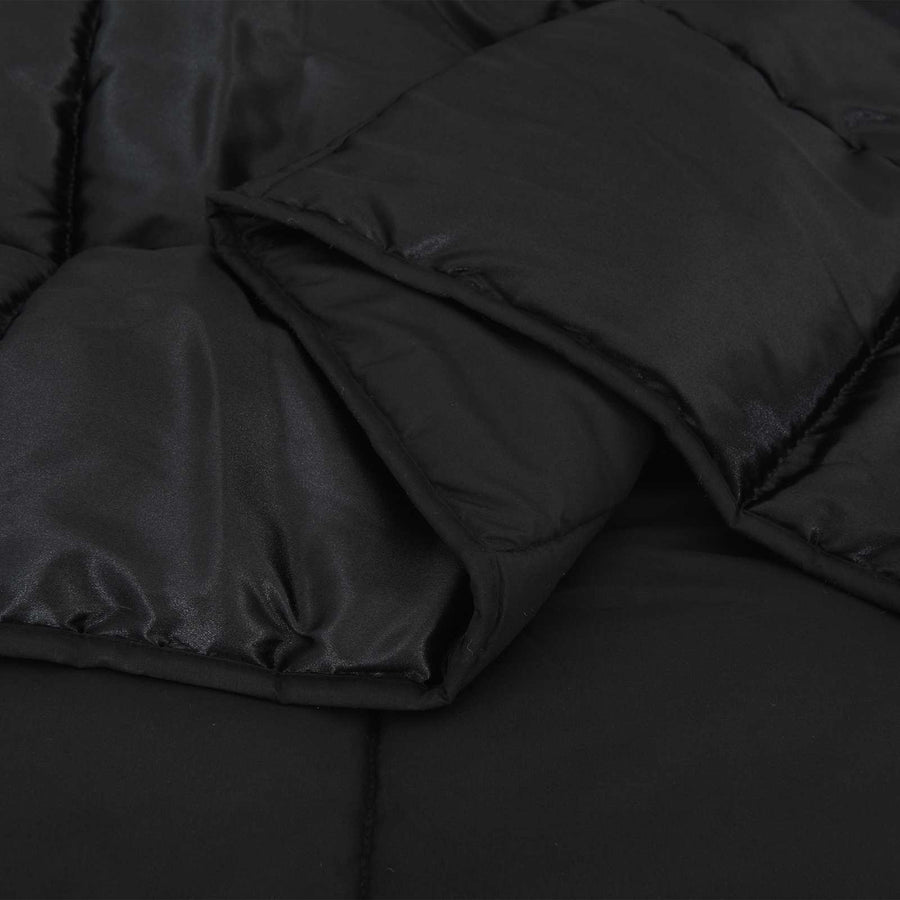 Winter Dekbed Zwart 220 x 155 cm Satijn en Microfiber