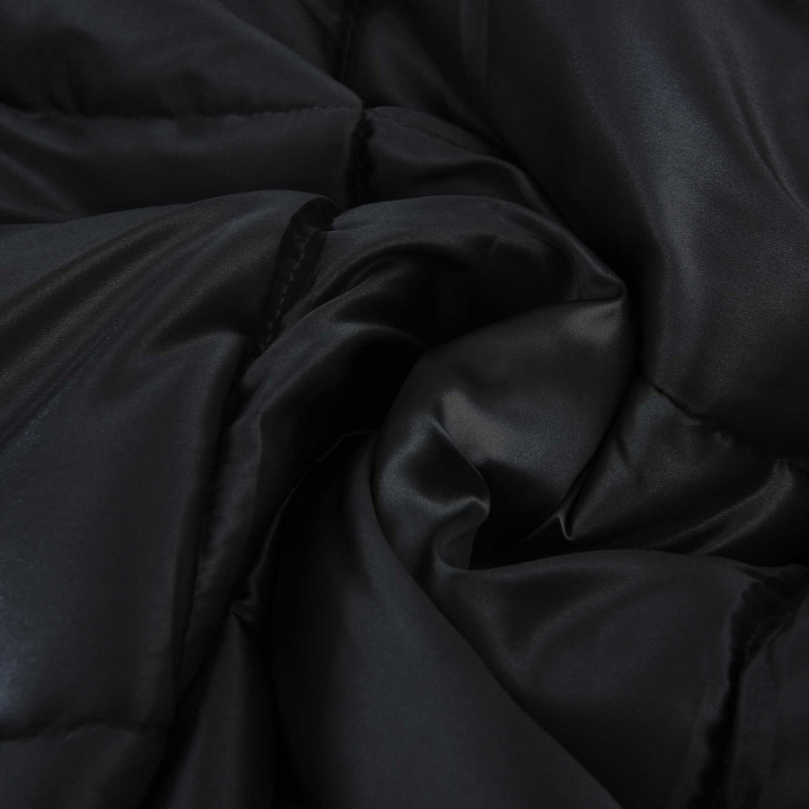 Winter Dekbed Zwart 220 x 155 cm Satijn en Microfiber