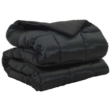 Winter Dekbed Zwart 240 x 260 cm Satijn en Microfiber