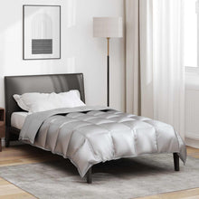 Winter Dekbed Zilver 220 x 140 cm Satijn en Microfiber