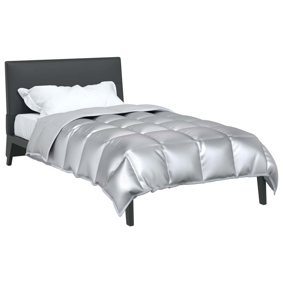 Winter Dekbed Zilver 220 x 155 cm Satijn en Microfiber