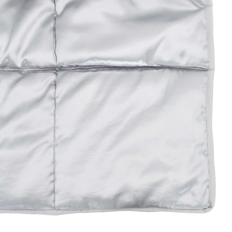 Winter Dekbed Zilver 220 x 200 cm Satijn en Microfiber