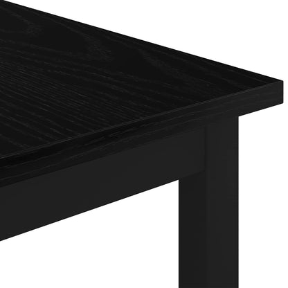 Salontafel Zwart Eiken 40 x 40 x 36 cm Bewerkt hout