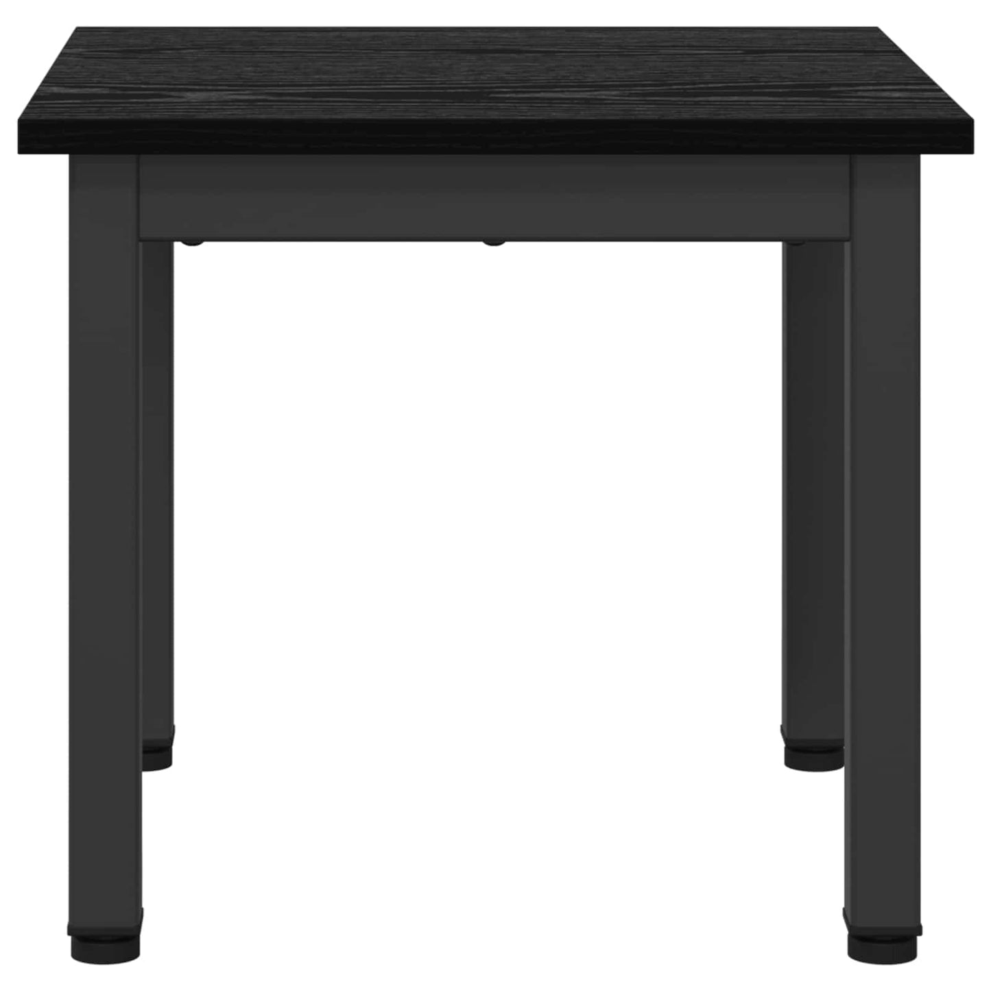 Salontafel Zwart Eiken 40 x 40 x 36 cm Bewerkt hout