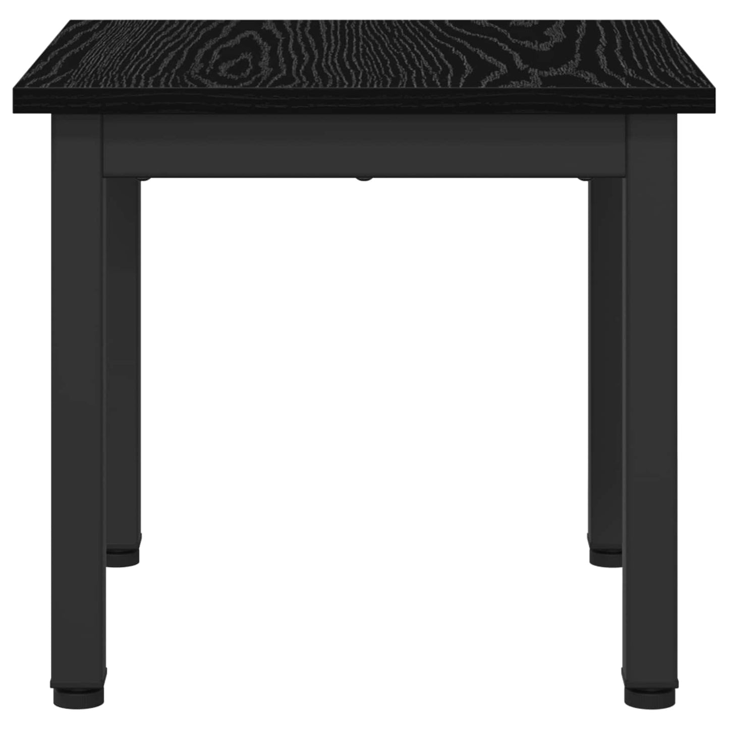 Salontafel Zwart Eiken 40 x 40 x 36 cm Bewerkt hout