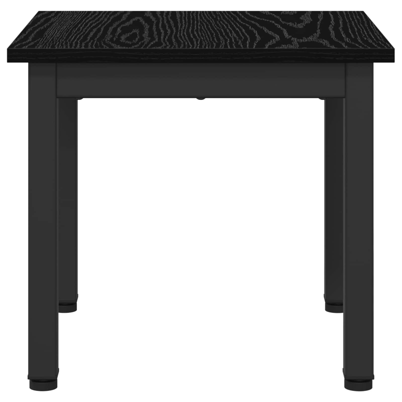 Salontafel Zwart Eiken 40 x 40 x 36 cm Bewerkt hout