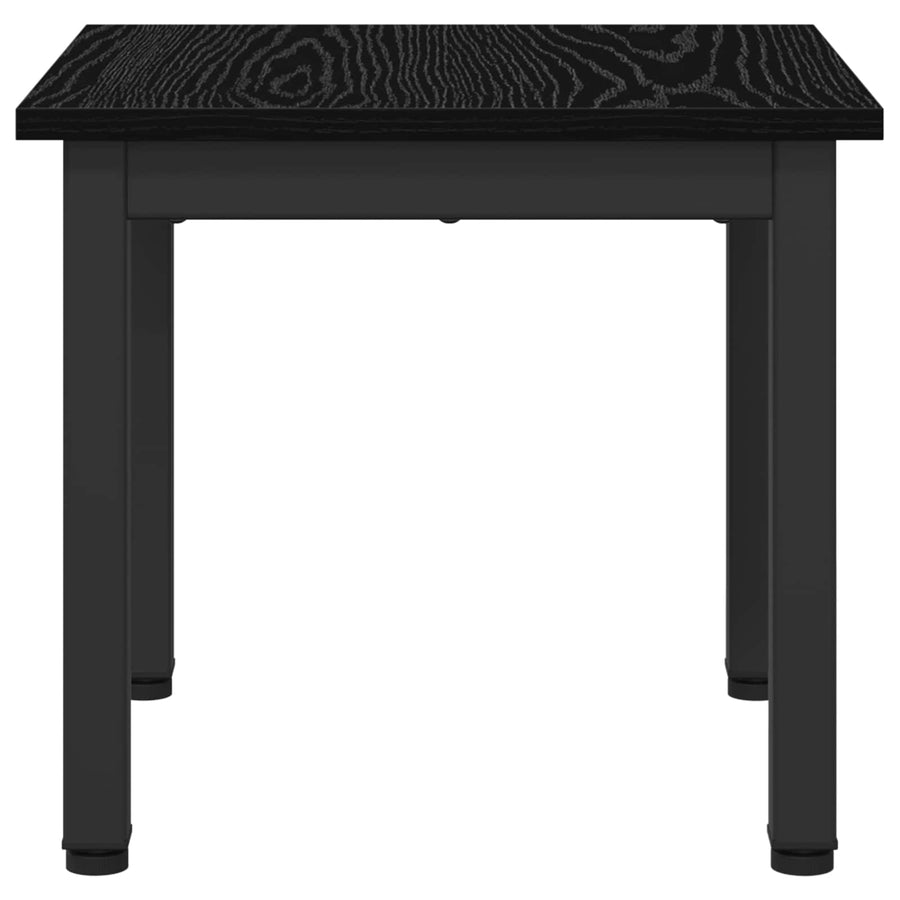 Salontafel Zwart Eiken 40 x 40 x 36 cm Bewerkt hout