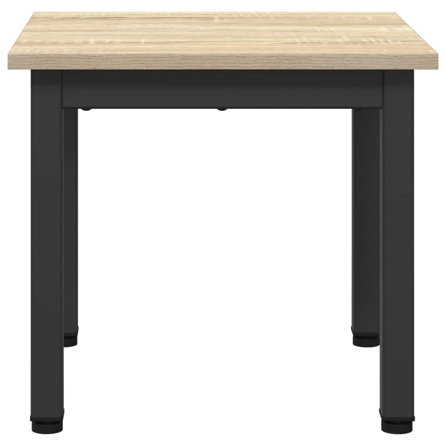 Salontafel Sonoma 40 x 40 x 36 cm Bewerkt hout