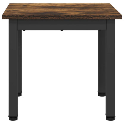 Salontafel Rook Eik 40 x 40 x 36 cm Bewerkt hout