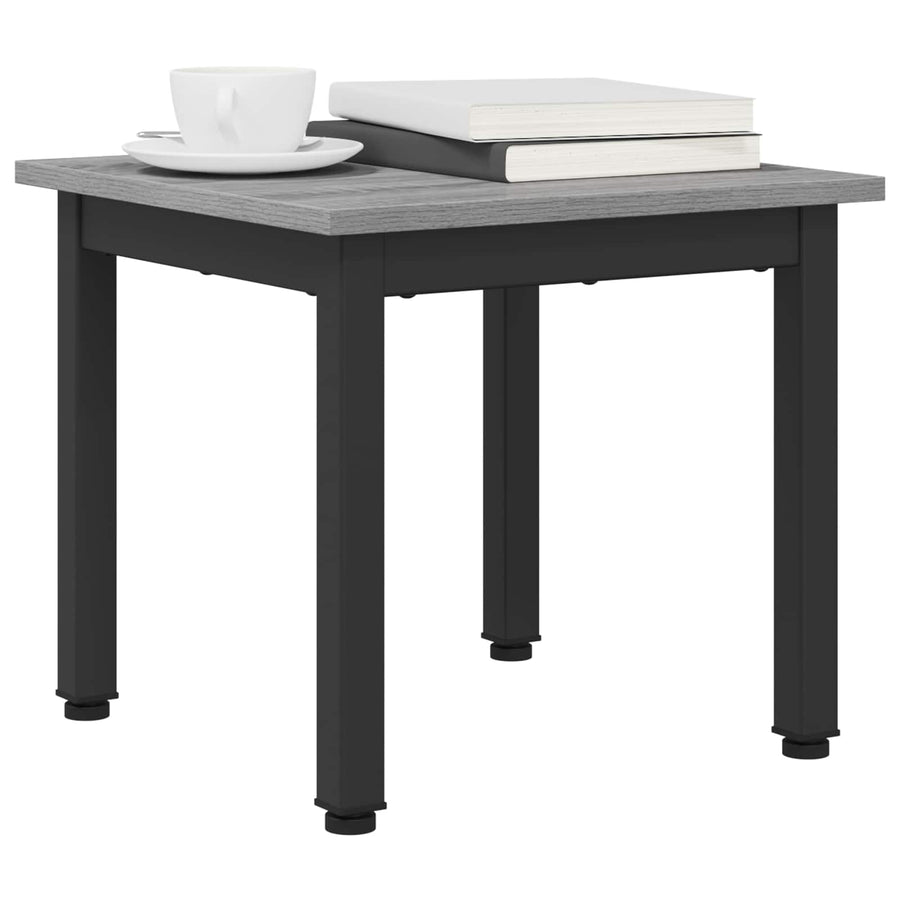 Salontafel Grijs Sonoma 40 x 40 x 36 cm Bewerkt hout