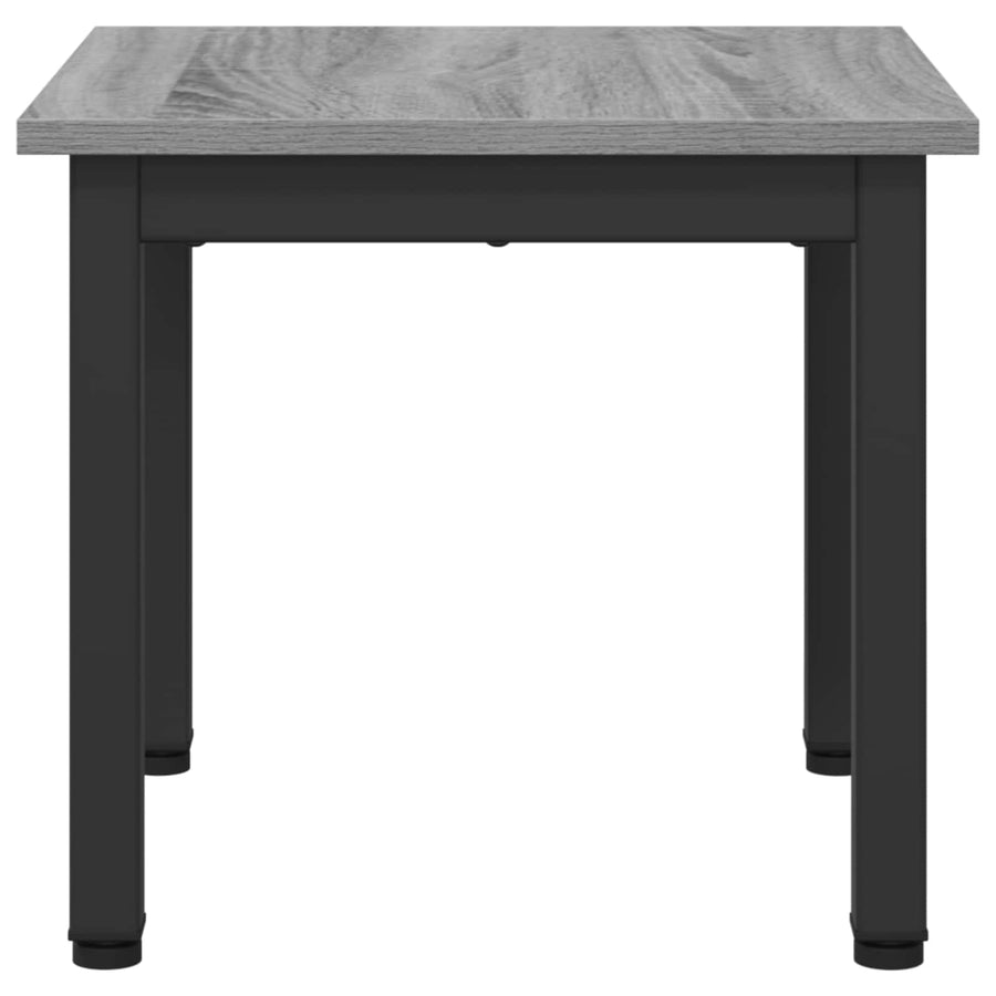 Salontafel Grijs Sonoma 40 x 40 x 36 cm Bewerkt hout