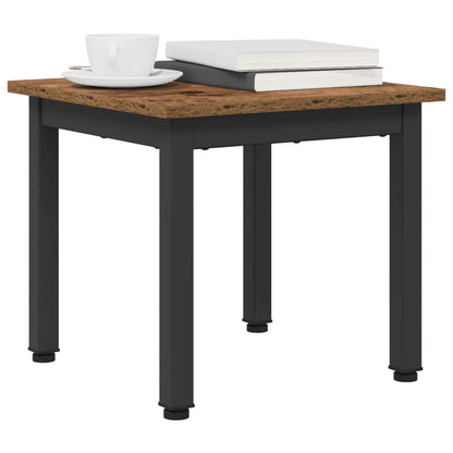 Salontafel Oudhout 40 x 40 x 36 cm Bewerkt hout