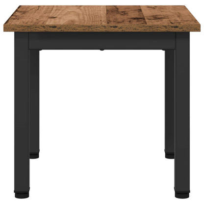 Salontafel Oudhout 40 x 40 x 36 cm Bewerkt hout