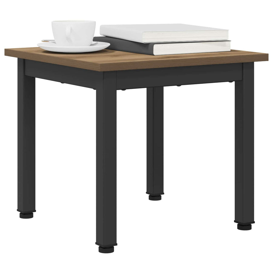 Salontafel Ambachtelijk eiken 40 x 40 x 36 cm Bewerkt hout