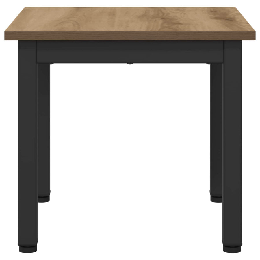 Salontafel Ambachtelijk eiken 40 x 40 x 36 cm Bewerkt hout