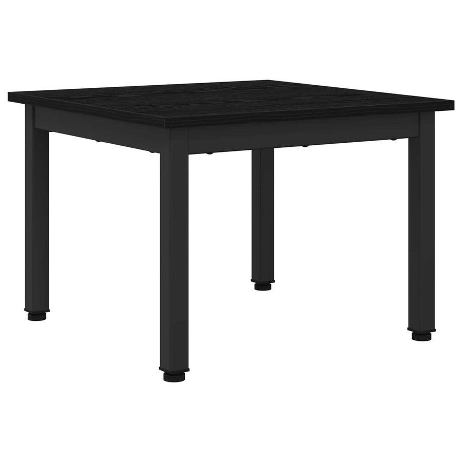 Salontafel Zwart Eiken 50 x 50 x 36 cm Bewerkt hout