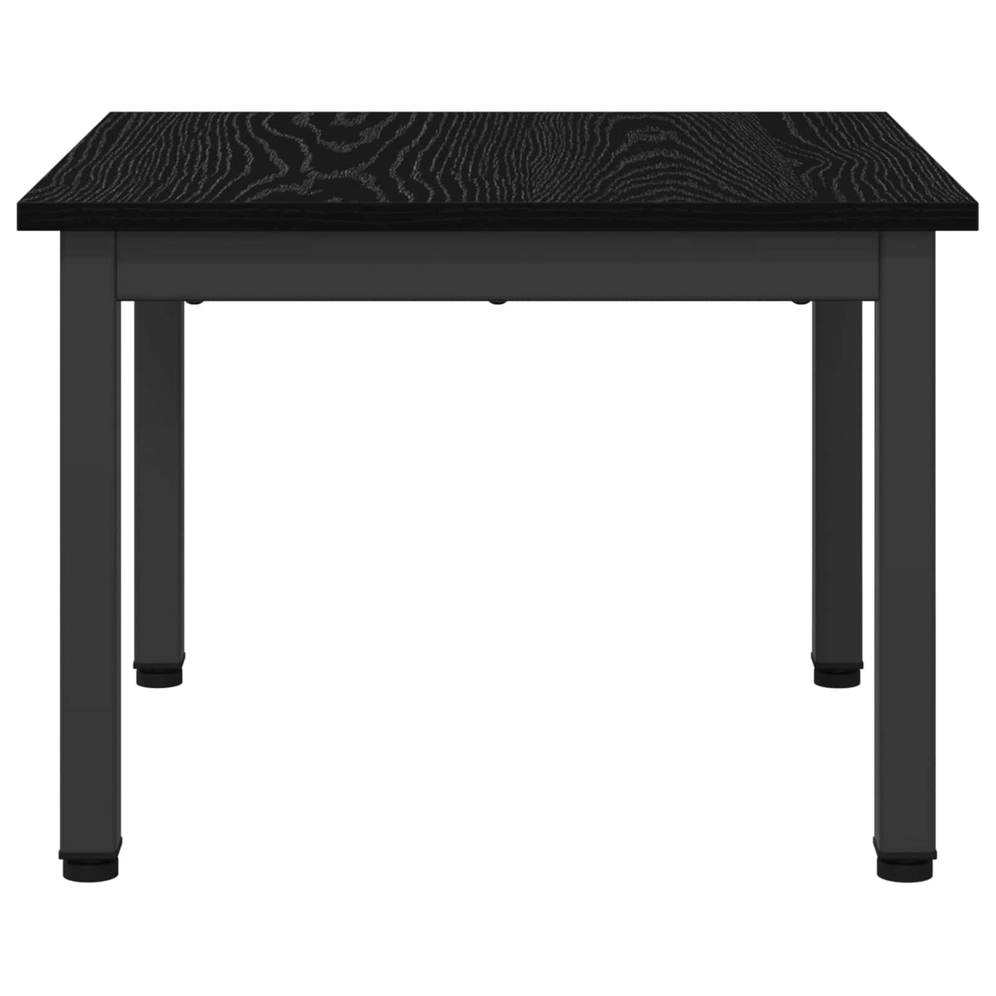 Salontafel Zwart Eiken 50 x 50 x 36 cm Bewerkt hout