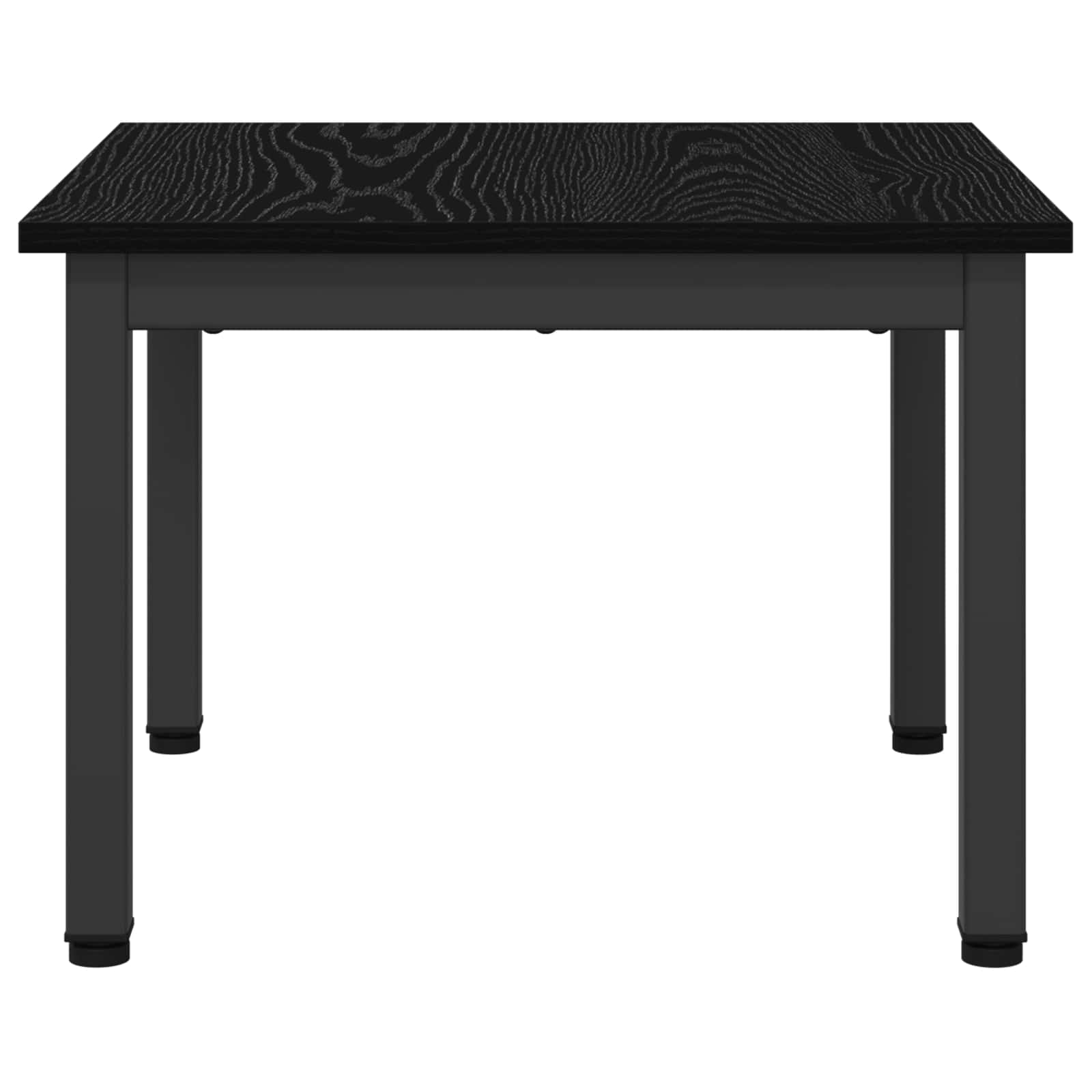Salontafel Zwart Eiken 50 x 50 x 36 cm Bewerkt hout