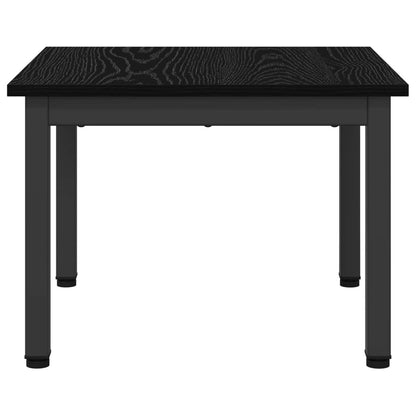 Salontafel Zwart Eiken 50 x 50 x 36 cm Bewerkt hout