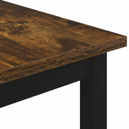 Salontafel Rook Eik 50 x 50 x 36 cm Bewerkt hout