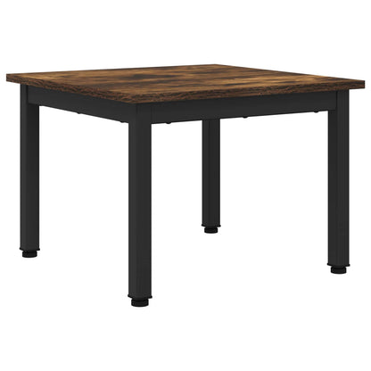 Salontafel Rook Eik 50 x 50 x 36 cm Bewerkt hout